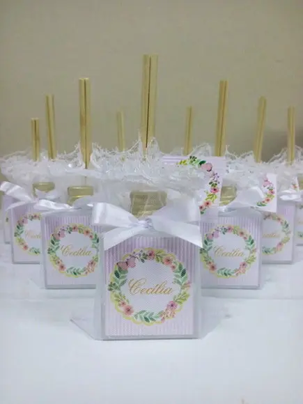 Aromatizador de Varetas 50ml / Lembrança Chá de Bebê