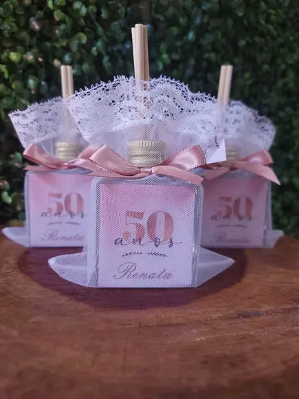 Aromatizador Lembrancinha de Aniversário 50 Anos - 50ml