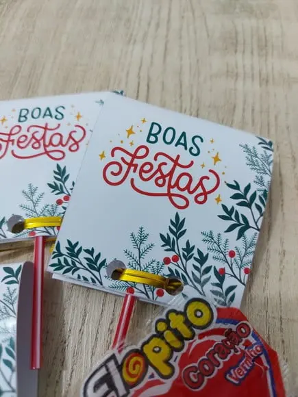 Kit 15 Pirulitos - Lembrancinha Personalizada Natal