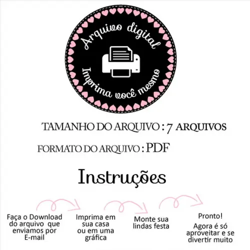 Kit Festa Chá de Bebê para Imprimir/ Animais e Balão