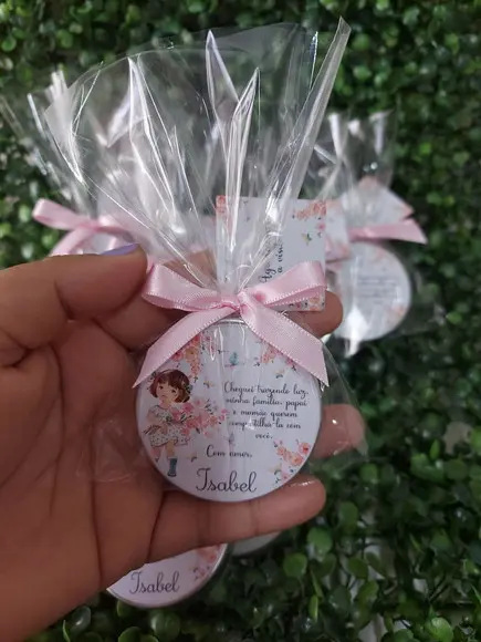 Latinha com Vela , Lembrança Maternidade. Jardim