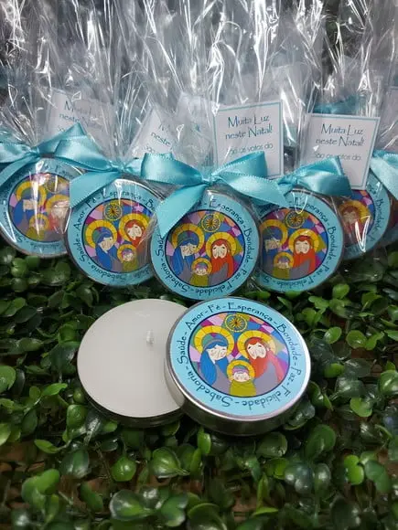 Latinha com Vela Aromatizada / Natal
