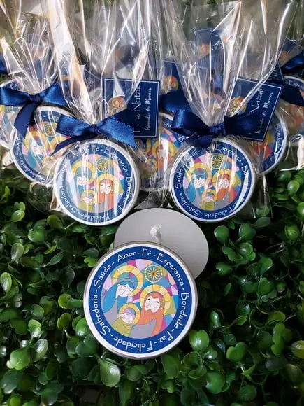 Latinha com Vela Aromatizada, Lembrança Natal