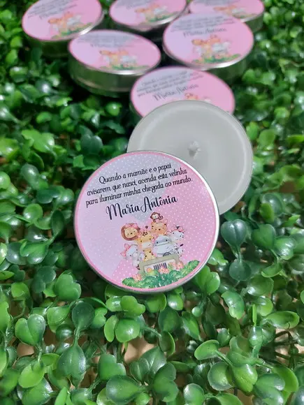 Latinha com Vela Aromatizada, Lembrancinha, Safari Baby