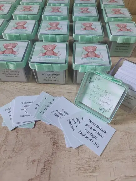 Lembrancinha Caixinha de Promessas - Lembrancinha Maternidad