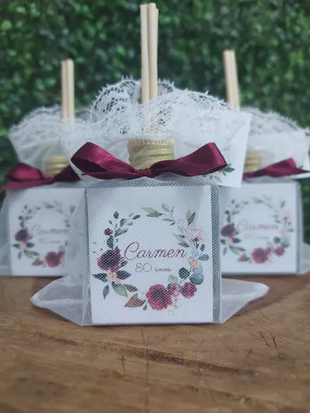 Lembrancinha de Aniversário 90 Anos - Aromatizador 50 ml