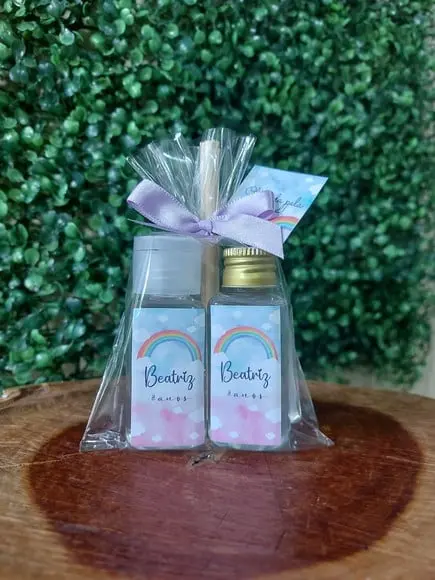 Lembrancinha de Aniversário. Álcool em Gel+aromatizador 40ml