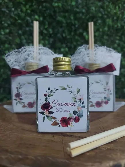 Lembrancinha de Aniversário 90 Anos - Aromatizador 50 ml