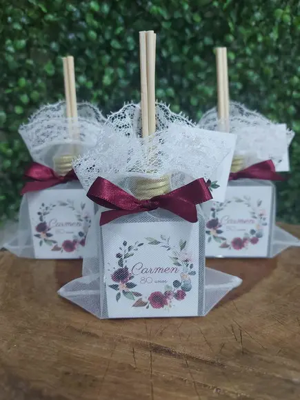 Lembrancinha de Aniversário 90 Anos - Aromatizador 50 ml