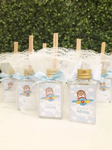 Lembrancinha para chá de bebê - urso aviador