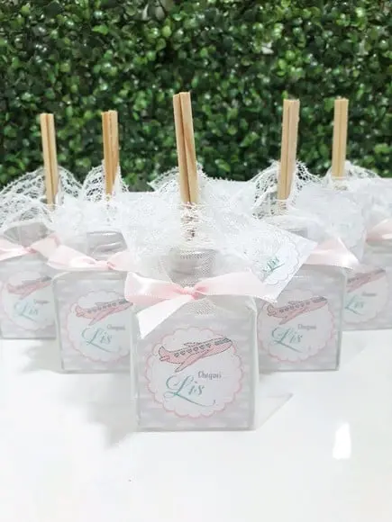 Lembrancinha. Aromatizador Vidro Cubo 50 Ml. Chegada