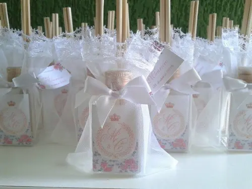 Mini Aromatizador Frasco de Vidro / Casamento 30 ml