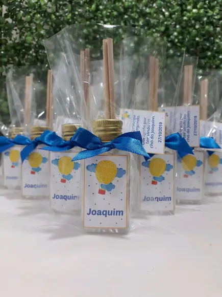 Montado-lembrança Chá de Bebê. 40 ml Frasco Pet - Balão