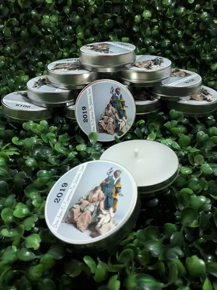 Natal - Latinha com Vela Perfumada - Lembrança