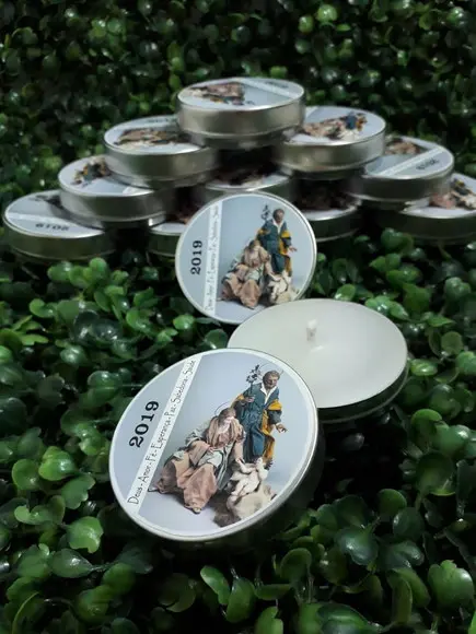 Natal - Latinha com Vela Perfumada - Lembrança