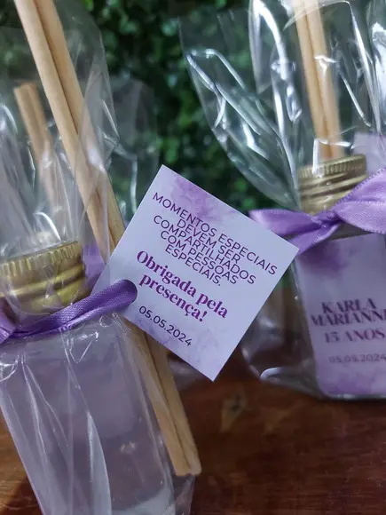 Promoção Aromatizador 40ml Frasco Pet - Lembrancinha 15 Anos