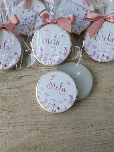 Vela Perfumada na Latinha. Lembrancinha para Maternidade