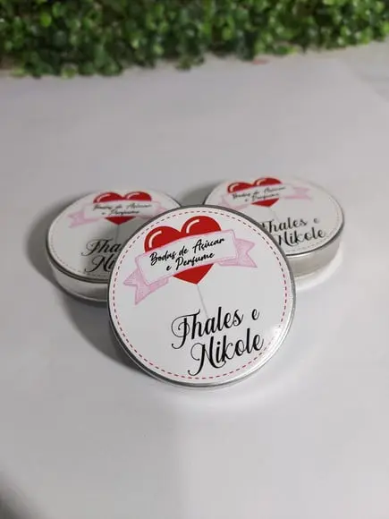 Vela Perfumada na Latinha/ Bodas de Açúcar