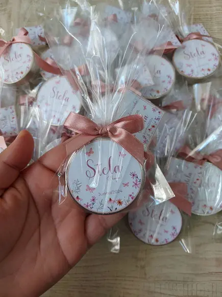 Vela Perfumada na Latinha. Lembrancinha para Maternidade