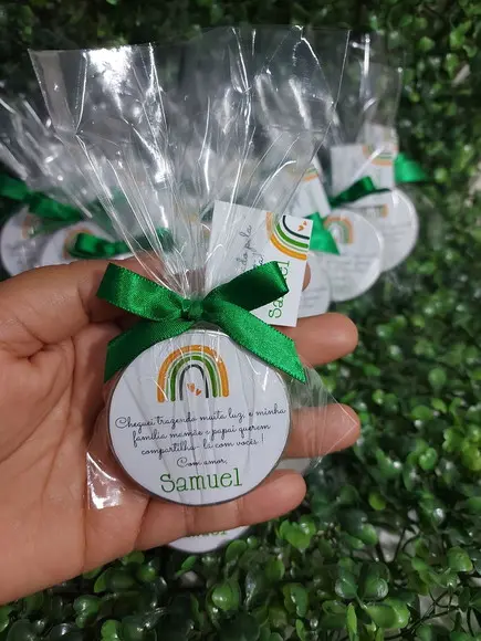 Vela Perfumada na Latinha/arco-íris Boho Menino
