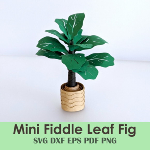 Figueira Planta 7 Miniatura 3d Dollhouse Dxf Eps pdf Svg Png