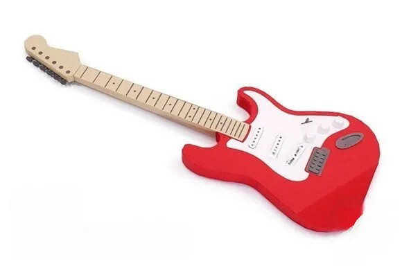 Guitarra - Arquivo de Corte Low Poly 3d (em Dxf, Svg)