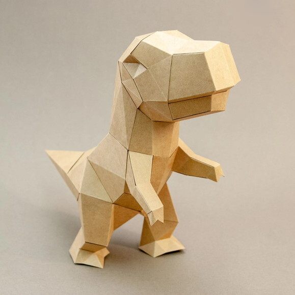 Kit Baby Dinossauros - Arquivo de Corte Low Poly 3d (em Pdf)
