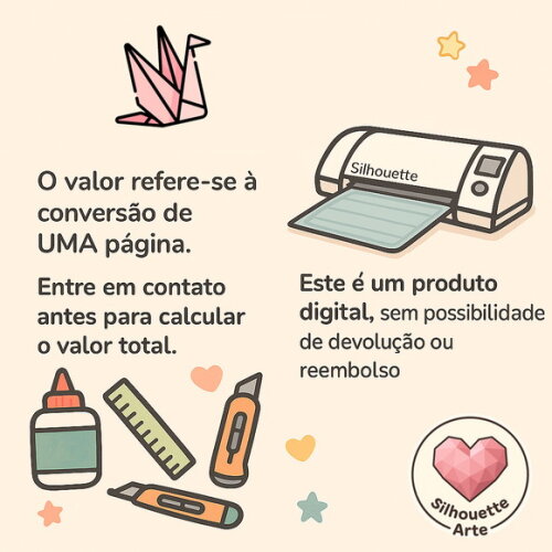Conversão de Arquivos pdf Svg para Silhouette (.studio3)