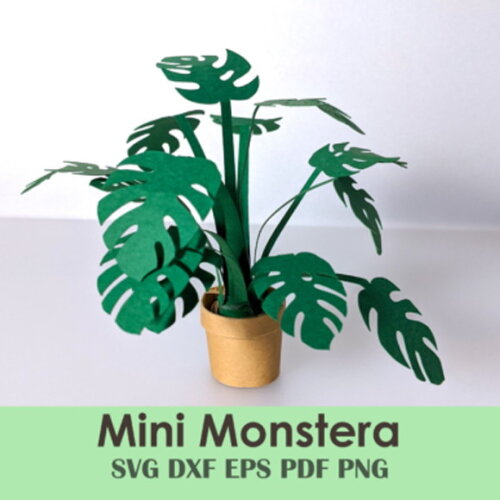 Costela de Adão Planta 10 Miniatura 3d Dollhouse Dxf pdf Svg