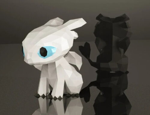 Filme Treinar Dragão - Arquivo de Corte Low Poly 3d (em Pdf)