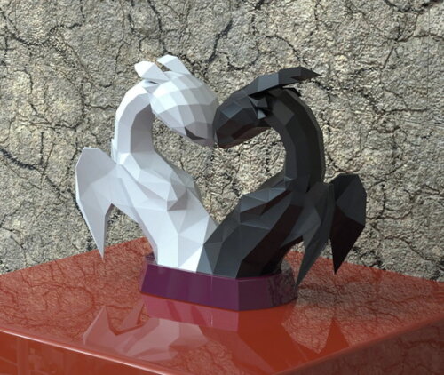 Filme Treinar Dragão - Arquivo de Corte Low Poly 3d (em Pdf)