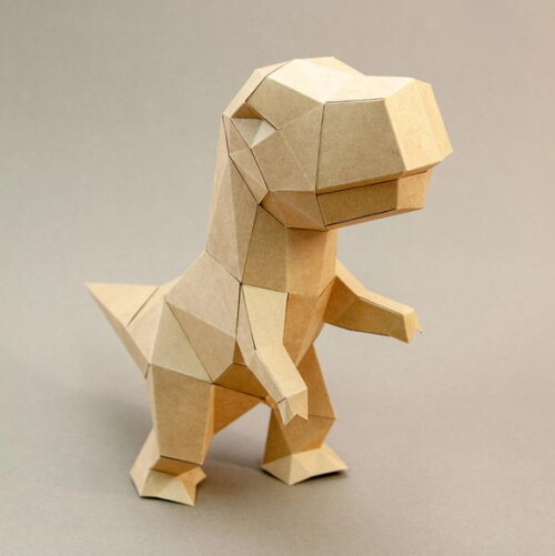 Kit Baby Dinossauros - Arquivo de Corte Low Poly 3d (em Pdf)