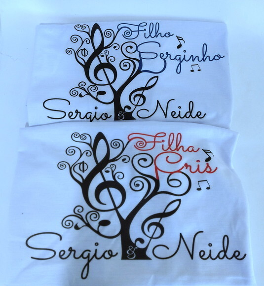3 Camiseta personalizada musica