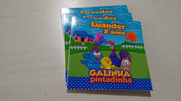 Adesivo pra caixa mdf galinha pintadinha