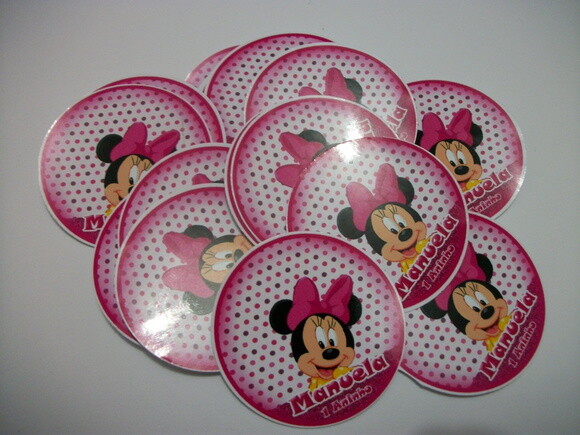 Adesivos  Para Latinha Da Minie