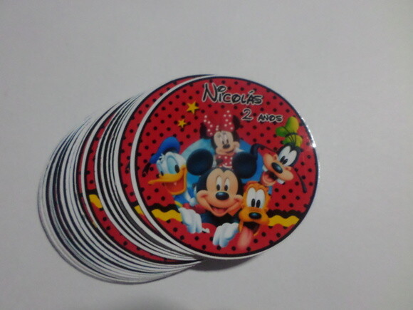 Adesivos para Latinha Mickey