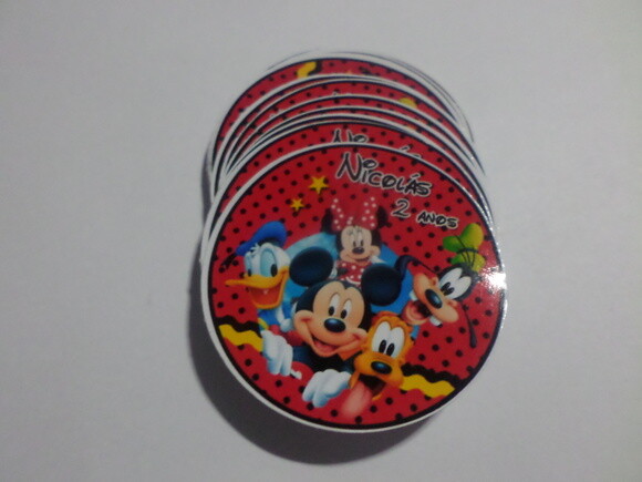 Adesivos para Latinha Mickey