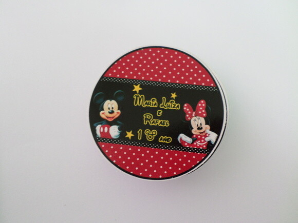 Adesivos para latinha mickey e minie