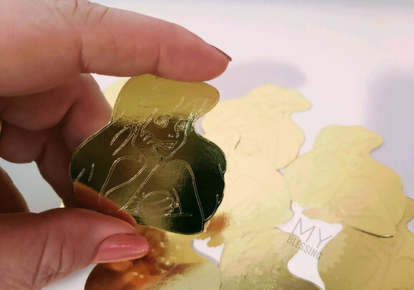 Aplique Lamicote Dourado