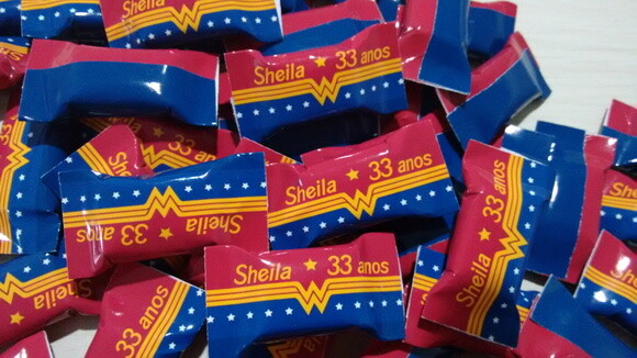 Bala Personalizada mulher maravilha