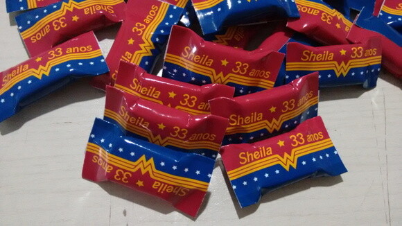 Bala Personalizada mulher maravilha