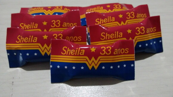 Bala Personalizada mulher maravilha