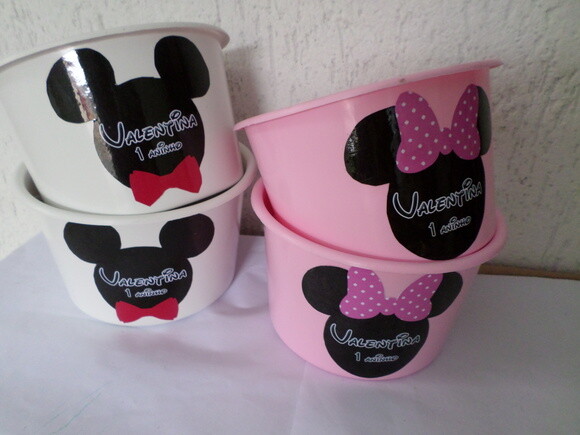 Balde de Pipoca da Minnie e Mickey