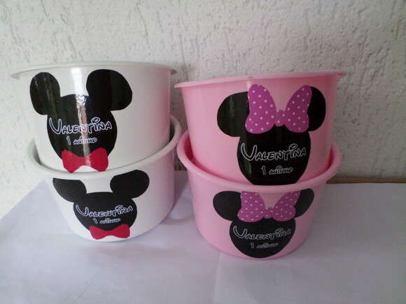 Balde de Pipoca da Minnie e Mickey