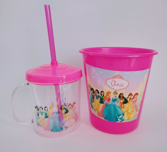 Balde de Pipoca e Copo Personalizados