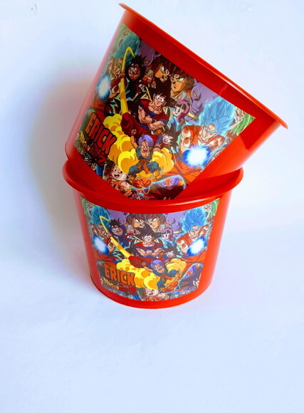 Balde de Pipoca Personalizado Dragon Ball
