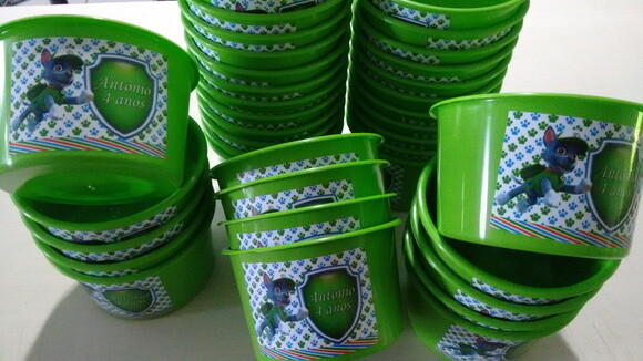 Balde de Pipoca Personalizado Patrulha Canina