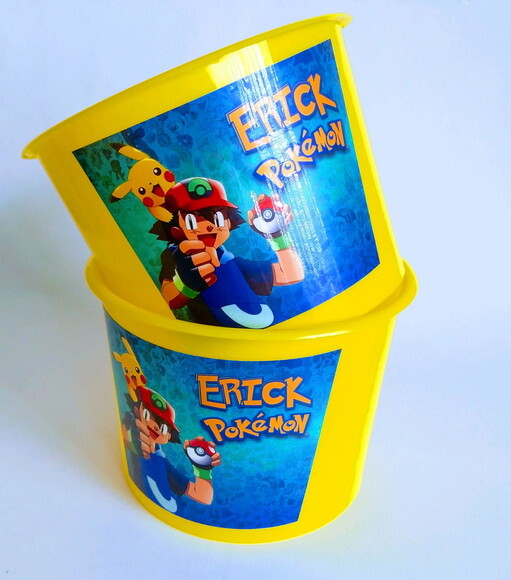 Balde de Pipoca Personalizado Pokémon