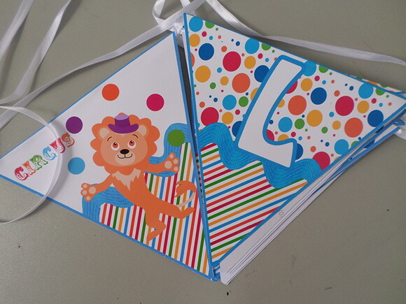Bandeirola Personalizada Circo