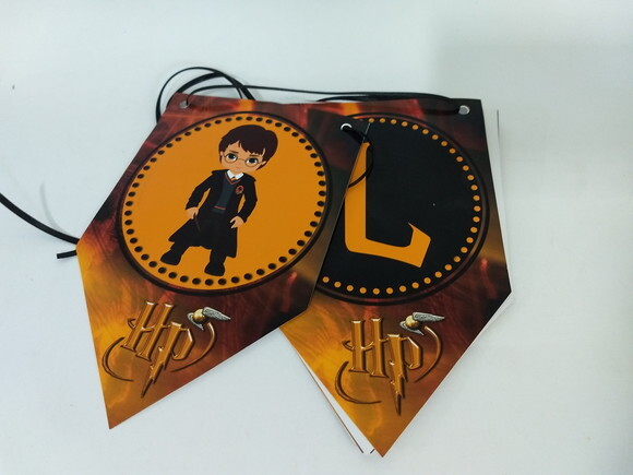 Bandeirola Personalizada Harry Potter